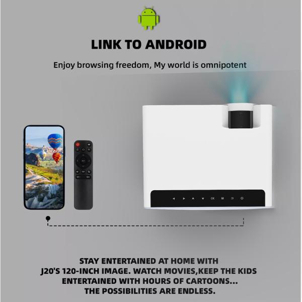 W1 1080P Home Cinema Projector Full HD Native Resolution Projector 800 ANSI Lumens