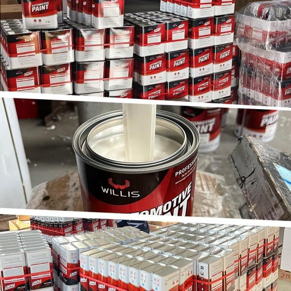 Customized 1K 2K Solid Color Acrylic Resin Liquid Car Repair Paint Good Price Automotive Spray Coating Auto Base Paint
