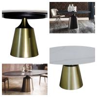 Comércio por grosso barato simples conjunto de mesa de refeição de pedra sinterizada mesa de refeição e conjunto de cadeira