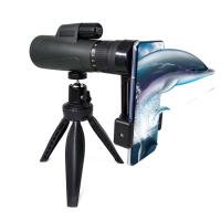Monocular ajustável do zumbido de prisma poderoso de 10-30x42 Bak4 para a ornitologia