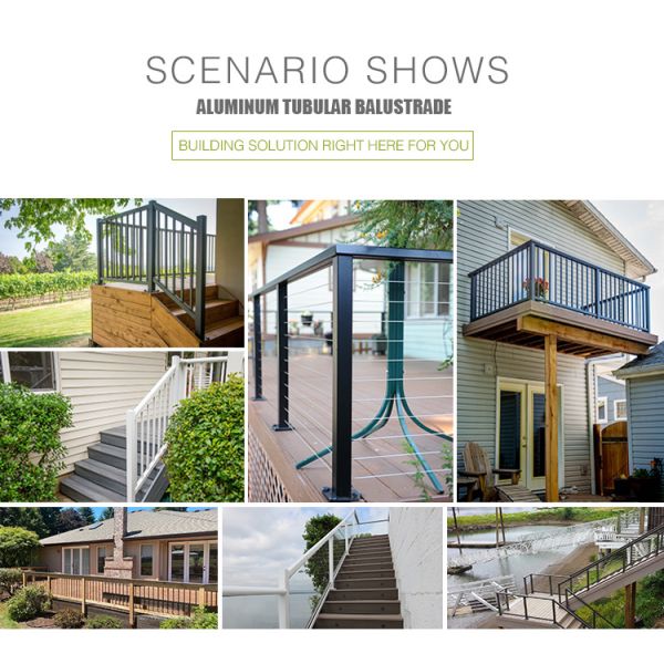 поручни металла алюминиевых Prefab внутренних перил лестницы 6063T5 современные орнаментальные