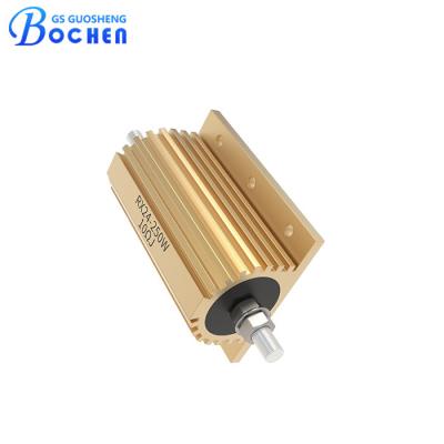 RX24 250W 10ΩJ Resistente de energia em alumínio de ouro com terminais de parafuso