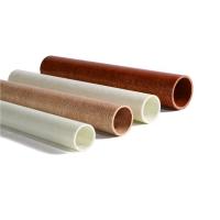 do tubo oco colorido FRP da fibra de vidro de 100mm tubo redondo plástico de grande resistência