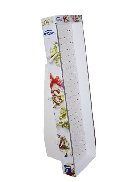 Wall Mounted Retail Pegboard Hook Display Custom Made 4 Color Pantone Printing