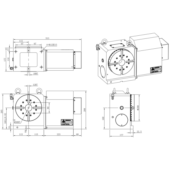 4 Axis Cam CNC Rotary Indexer Table With High Precision Positioning And Patented Roller Gear Cam Mechanism