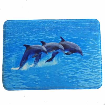Polyester Elegant Memory Foam Bath Mat Simple Fashion Printed Pattern Techniques