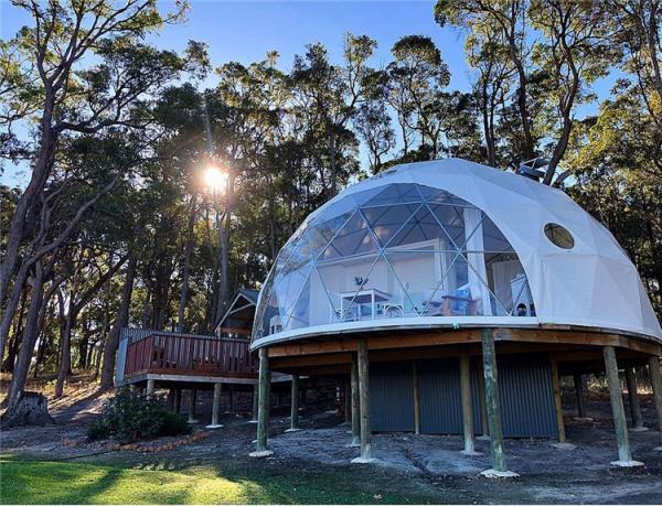 World Class Eco Camping Dome Tents , 8 M Wind Resistance Resort Dome Tents