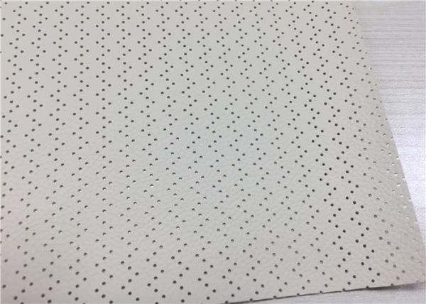 High Elasticity Suede Car Leather Fabric Varied Punched Design Scuff Resistance