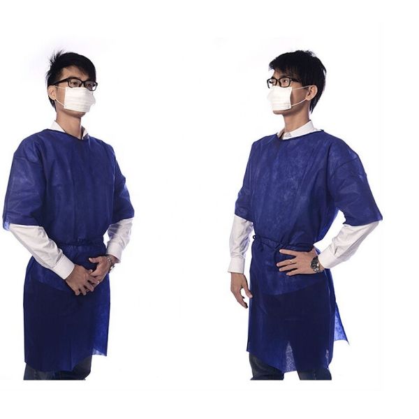 Sleeveless Disposable Protective Gown Clinic Physical Hospital Patient Uniform