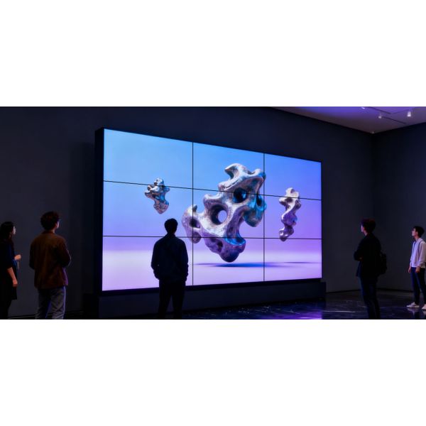 LCD Splicing Screen Indoor Advertising Video Wall Panel For Retail Store