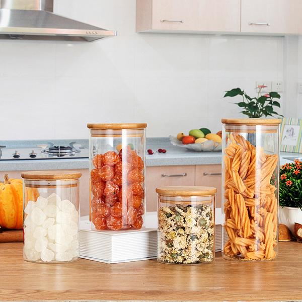 Bamboo Wooden Jar Lid for Glass Containers Custom Shapes