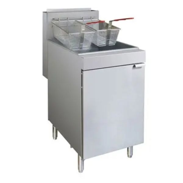 Gas para freidoras comerciales de acero inoxidable duradero para restaurante