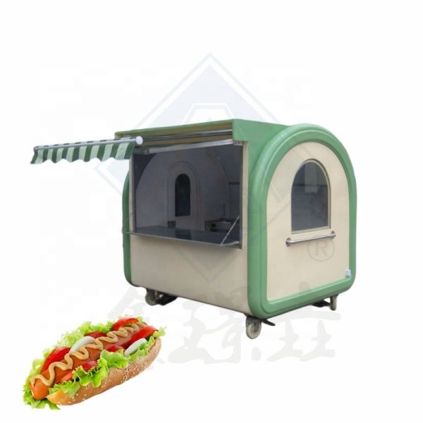 Long Service Life Food Truck Mobile Food Cart Vintage Design Sweet Corn Mobile Carts