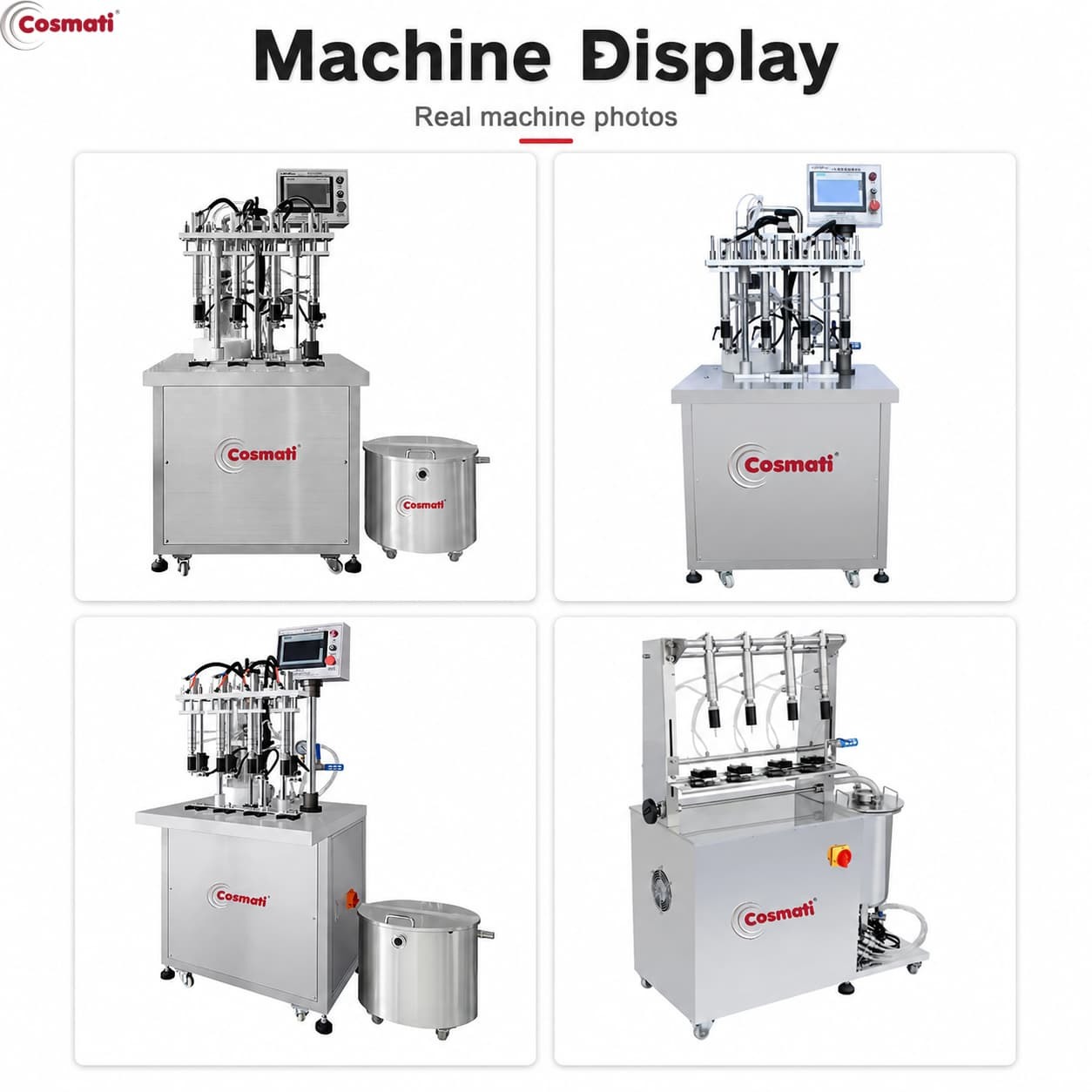Automatic Perfume Filling Machine Essential Oil Cosmetic Bottle Four Head Filler
