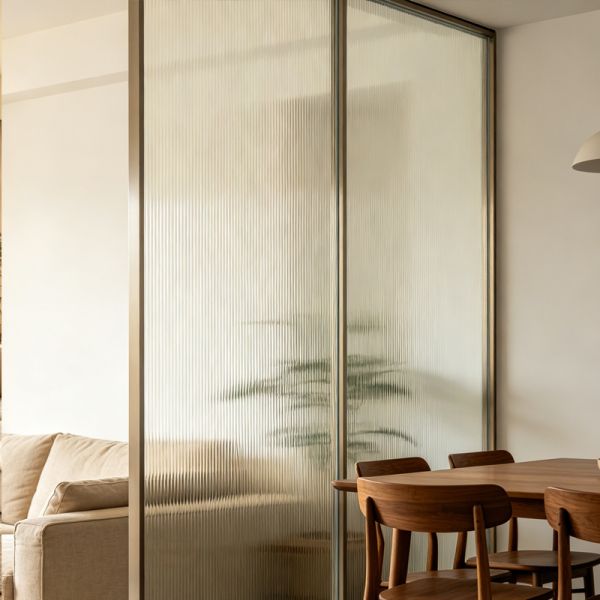 Reeded Window Film | Fluted Glass Film | Privacy Decorative Glass Film PET
