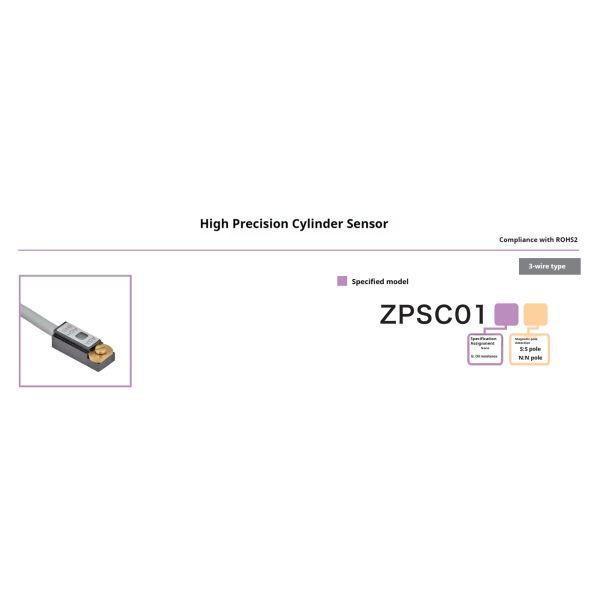 CNC Machine Tool Cylinder Induction Sensor Magnetic Switch Inductive Proximity Sensors with Red Indicator ZPSC01