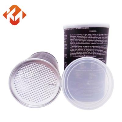 Easy To Tear Paper Packaging Food Grade Chocolate Jar Coffee Beans Empty Paper Tube Packaging