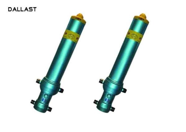 Single Acting Dump Trailer Hydraulic Cylinder , Telescopic Dump Truck Cylinders