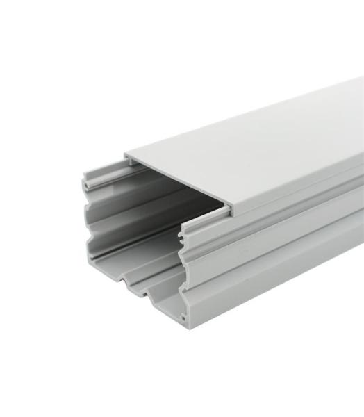 Contemporary Corrosion Resistant PE Profile Durable Wiring  Pvc Cable Trunking Plastic Customized