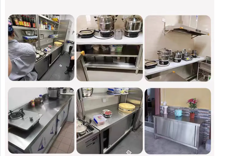 Disassembly Industrial Kitchen Dishwasher Parts Workbench Cabinet Work Table