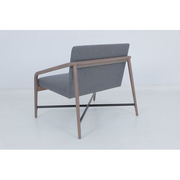 Vintage Hospitality Dining Chairs Wood Upholstery Gray Arm Chair