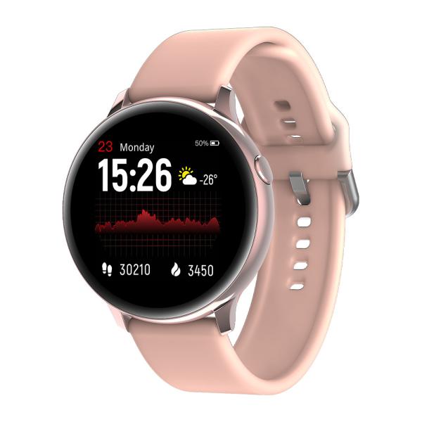 monitor da frequência cardíaca de BT V5.0 do smartwatch do tela táctil 1.4-inch e da pressão sanguínea