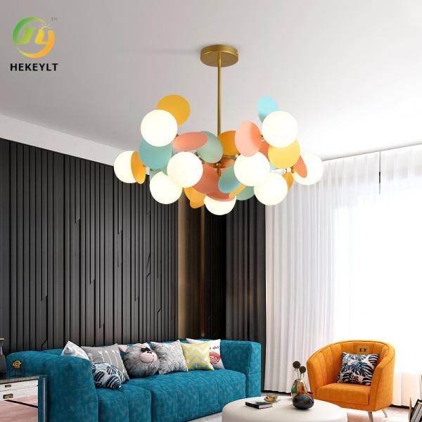 Nordic Color Designer  Creative Restaurant Living Room Lamp Warm Bedroom Princess pendant light