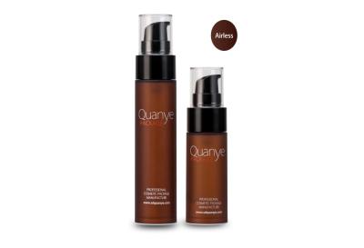 Garrafa mal ventilada mal ventilada da bomba de Amber Cosmetic Bottles Set 60 Ml do ANIMAL DE ESTIMAÇÃO/80ML 30ml
