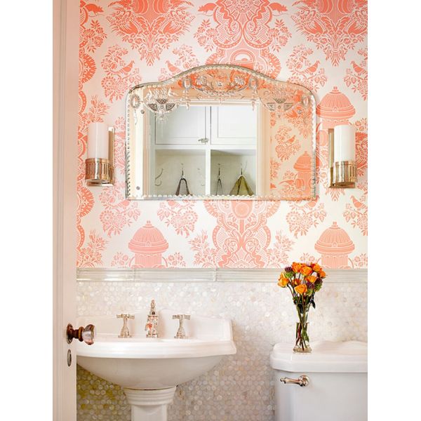 Round Mother Of Pearl Bathroom Tiles Fresh Water Seashell Decor 2mm Thickness