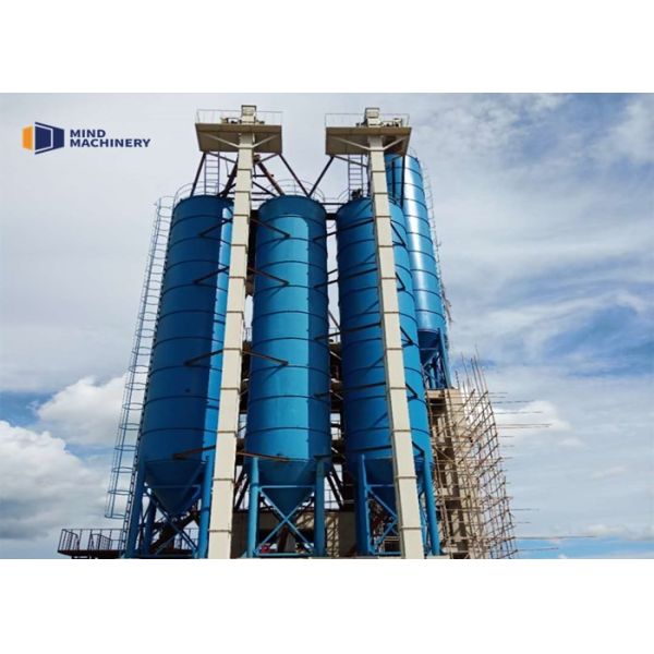 Стальной оптовый бак для хранения цемента 80T диаметра 3m