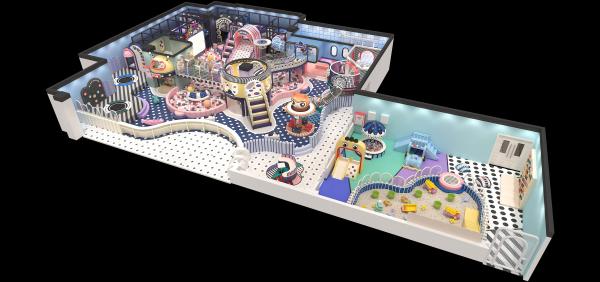 Attractive Indoor Soft Play Equipment Naughty Castle Paradise CE Certificated