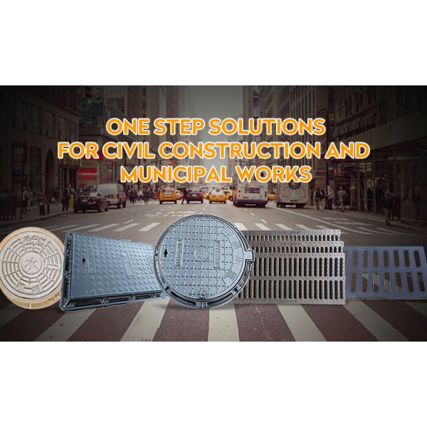 EN124 Cast Iron Round Drain Cover Black Color Surface Finised Anti Frozen