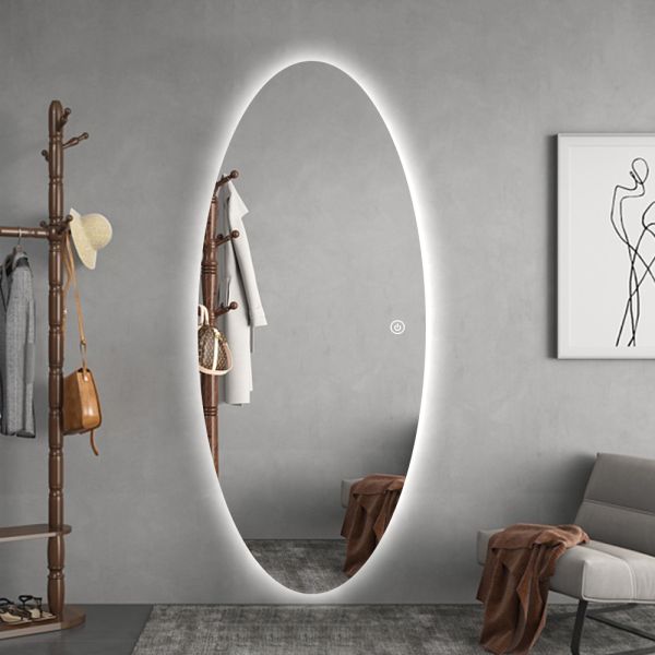Shatterproof Bathroom Mirror With LED Light , Dimming Defogger Bathroom Mirror