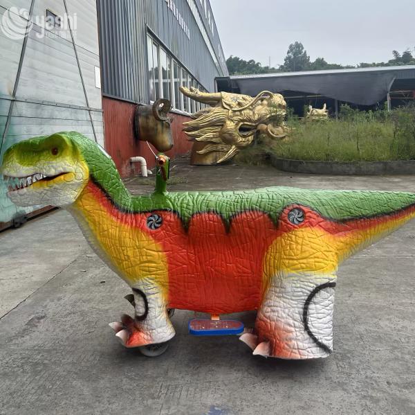Silicone Outer Skin Children'S Dinosaur Electric Car 5-10m For Shopping Malls