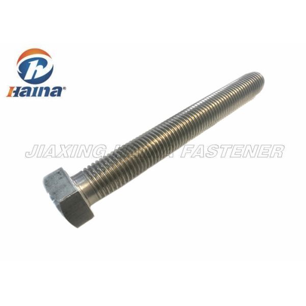 SS304 SS316 ASTM F593E Long full thread Structural steel hex Bolt