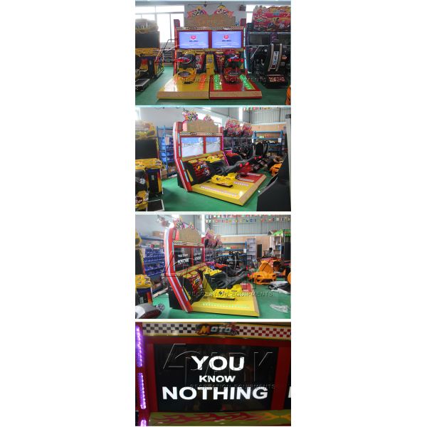 Indoor Playground Adults Motorbike Simulator 4d Race Car Game Machine Coin Operated
