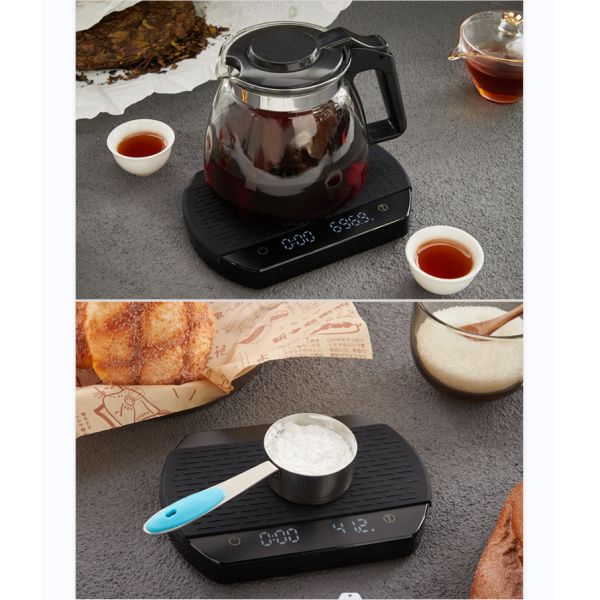 ODM Design Digital Silicone Pad Coffee Weighing Drip Scale with Timer Sustainable Brewing