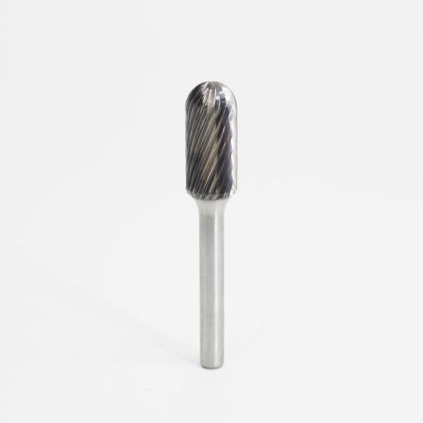 6mm Shank SC Cylinder Ball Nosed Coment Rotary Burr Bits Single Cut Type of Cut DOUBLE CUT LOGO
