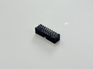 IDC 20-Pin Dual-Row Fully-Shrouded Male Connector, Pin-Header Type, Exposed 3.2mm Gold-Plated G/F