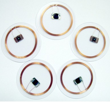 Пассивное программирование 125 КГц RFID теги ПВХ Прозрачный умный RFID тег 13,56 МГц