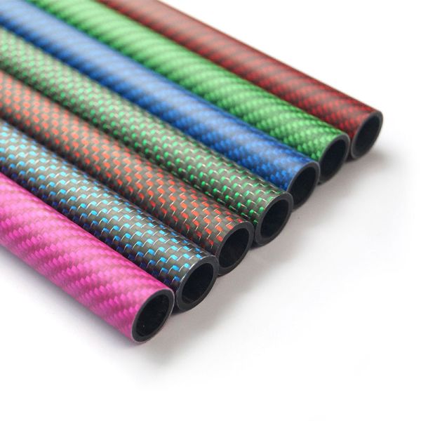 Roll Wrapped Carbon Fiber Kevlar Tube Extremely Strong Stiff And Lightweight