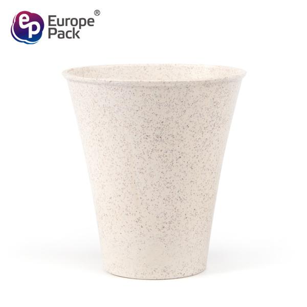 Party supplies biodegradable wheat straw 300ml ice cream cup for party