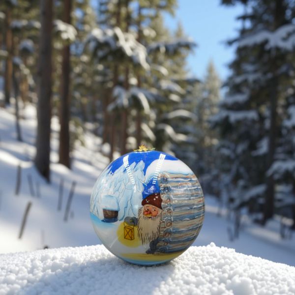 Personalized Inside Painted  Crystal Christmas Tree Ball Decorations Used for  for Christmas  Decoration