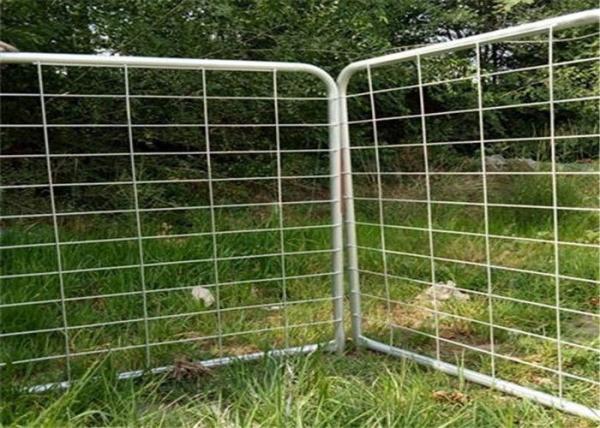 Australia Standard Oval Tube 2100 X1800 Galvanized Cattle / Horse Yard Farm Gate Fence