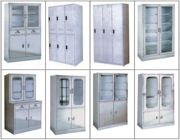 Glass Metal Medical Cabinet Hospital Instrument Cabinet 900*400*1750mm