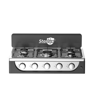 Electric Ignition Five Burner Gas Stove Stainless Steel Gas Stove For Hotels Households