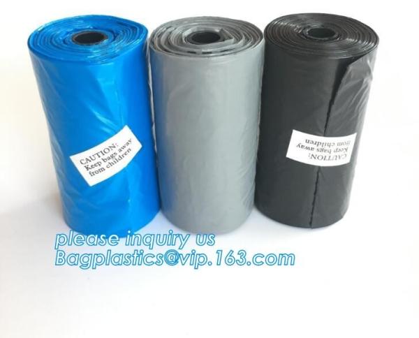 LED Flashlight Dog Waste Bag Dispenser Holder with Pet Waste Bag Poop Roll Bags, BPI ASTM D6400 EN13432 Approval Customi