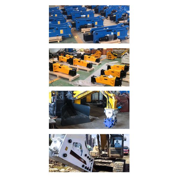 1.2 - 55 ton Excavator Attachments Cement Road Hydraulic Excavator Stone Breaker