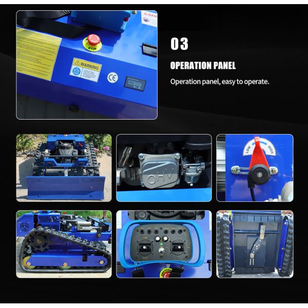 Factory Direct Sales Industrial Grade Cordless Track Width 150mm Snow Shovel Compatible Professional Lawn Mower for Lawn Estates