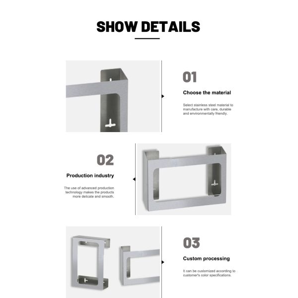 Одиночный распределитель бардачка руки держателя стены металла